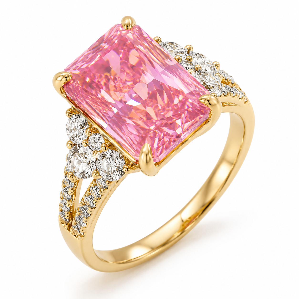 Pink Radiant Cocktail Ring by AZ Essentials