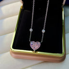 Chloe Zoe Necklace in Argyle Pink