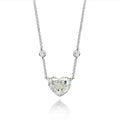 Chloe Zoe Necklace in White Crystalline