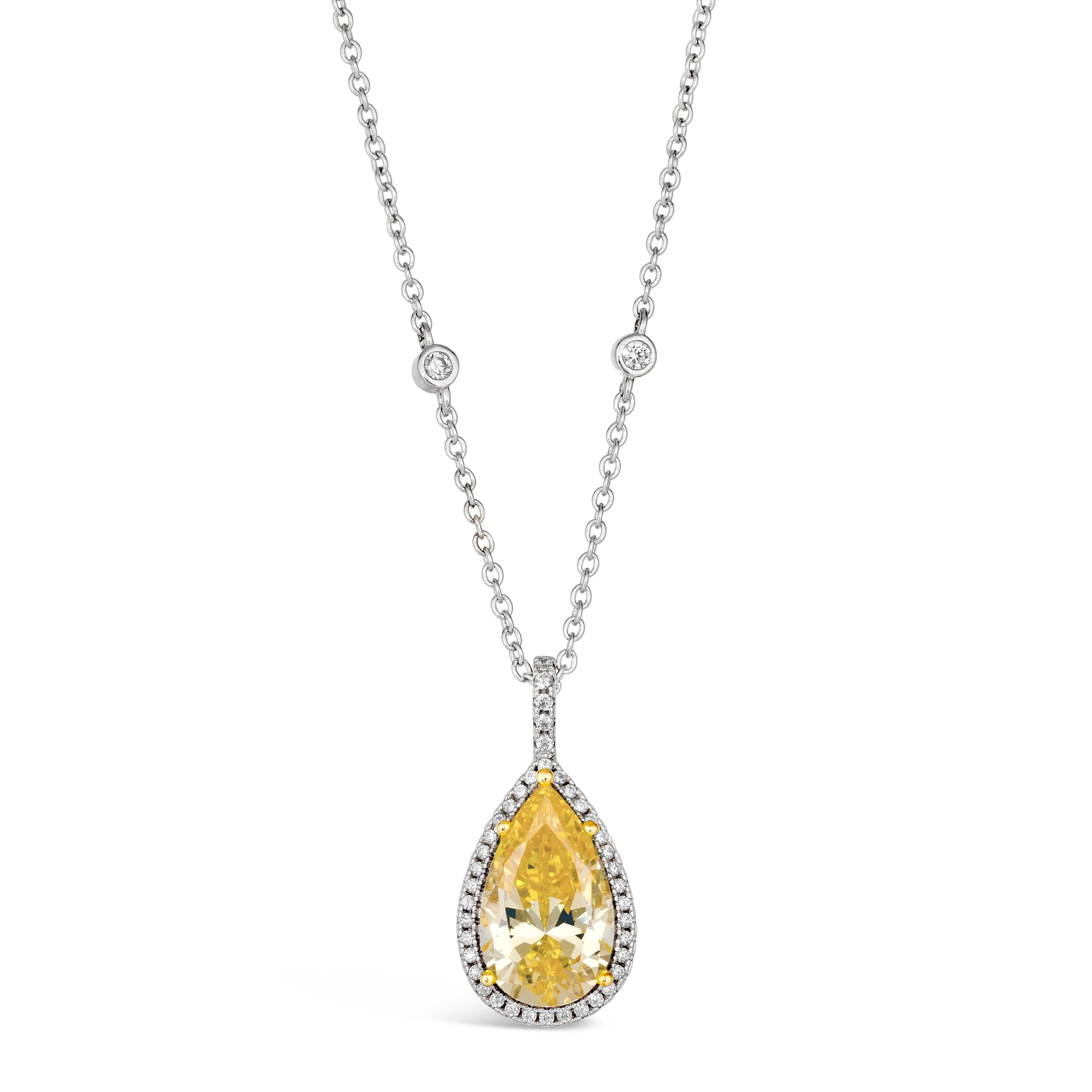 Ciao Bella 5 Carat Canary Necklace by Kathy Hilton