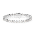 Classic 10 Carat Bezel Set Tennis Bracelet