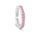 Classic Channel Set Ring in Argyle Pink