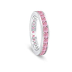 Classic Channel Set Ring in Argyle Pink