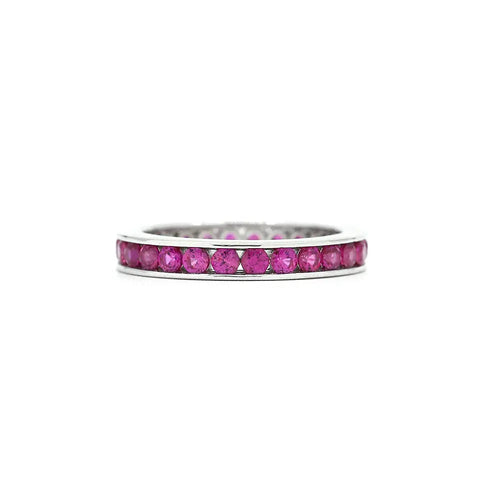 Classic Channel Set Ring in Pink Sapphire