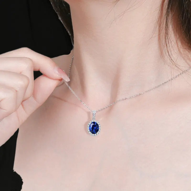 Classic Multi Gem Pendant on a Chain