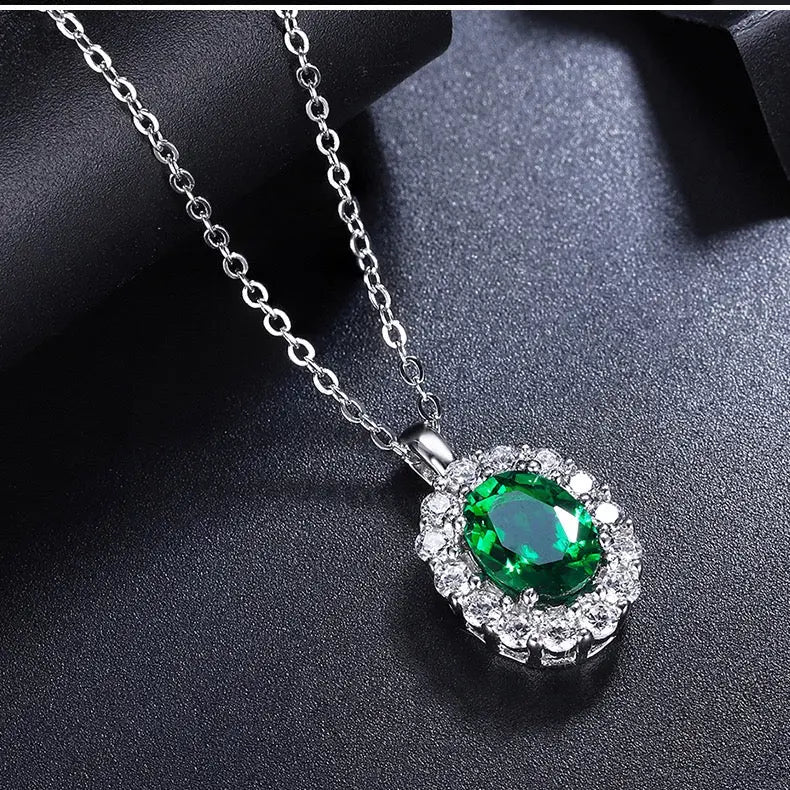 Classic Multi Gem Pendant on a Chain