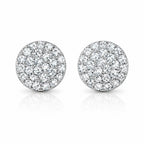 Classic Round Pavé Studs by AZ Essentials