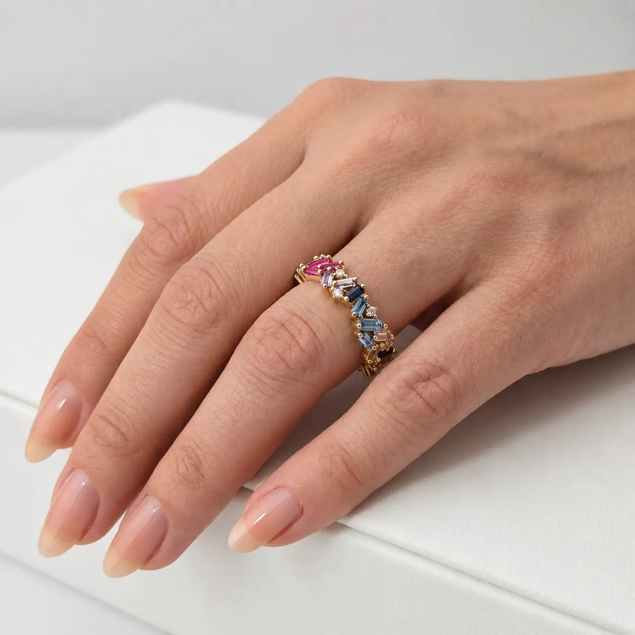 Confetti Baguette Eternity Ring