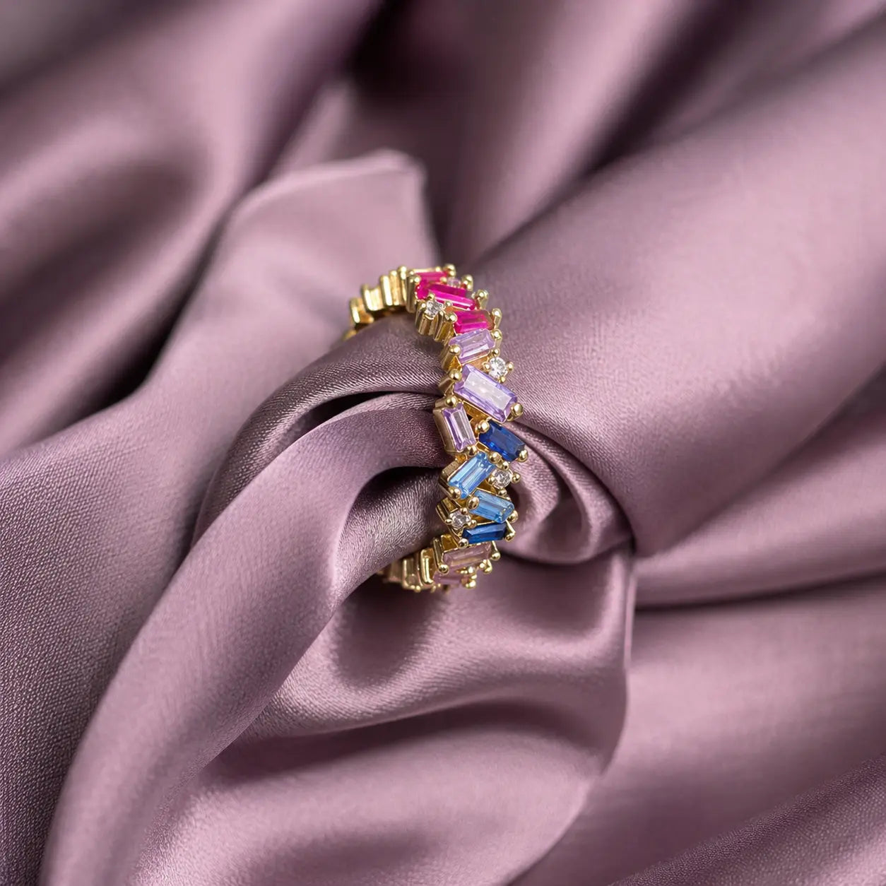 Confetti Baguette Eternity Ring