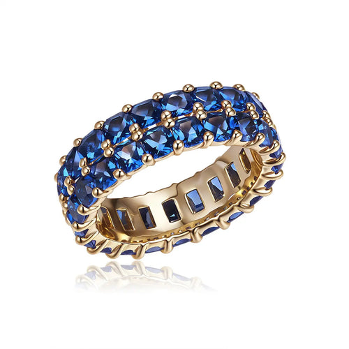 Corsica Double Row Eternity Ring in Sapphire