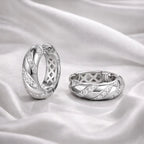 Cosmo Hoops in Platinum