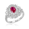 Crimson Radiance Halo Ring