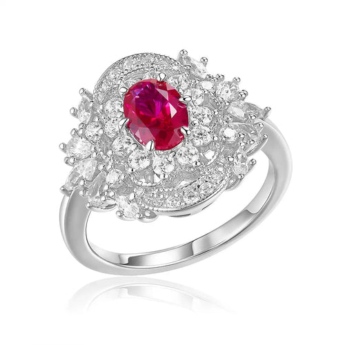 Crimson Radiance Halo Ring