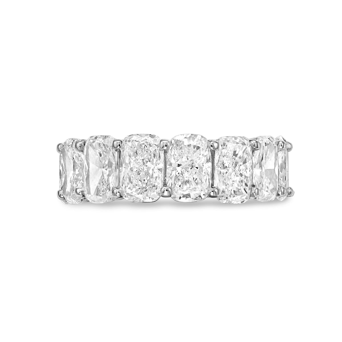 Lab Grown Cushion Cut Eternity Band