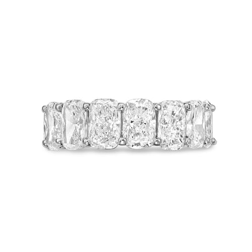 Lab Grown Cushion Cut Eternity Band