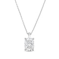 Lab Grown Cushion Diamond North South Pendant