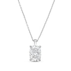 Lab Grown Cushion Diamond North South Pendant