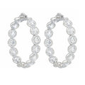 12.20cts Diamond Halo Hoops