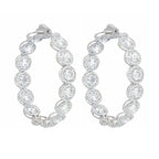 12.20cts Diamond Halo Hoops