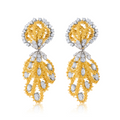 Gold Wire Diamond Earring