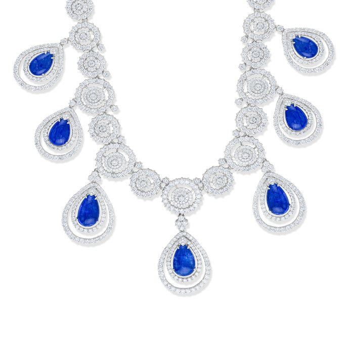 Tanzanite Diamond Necklace