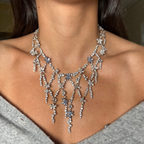 Sapphire And Diamond Vine Necklace