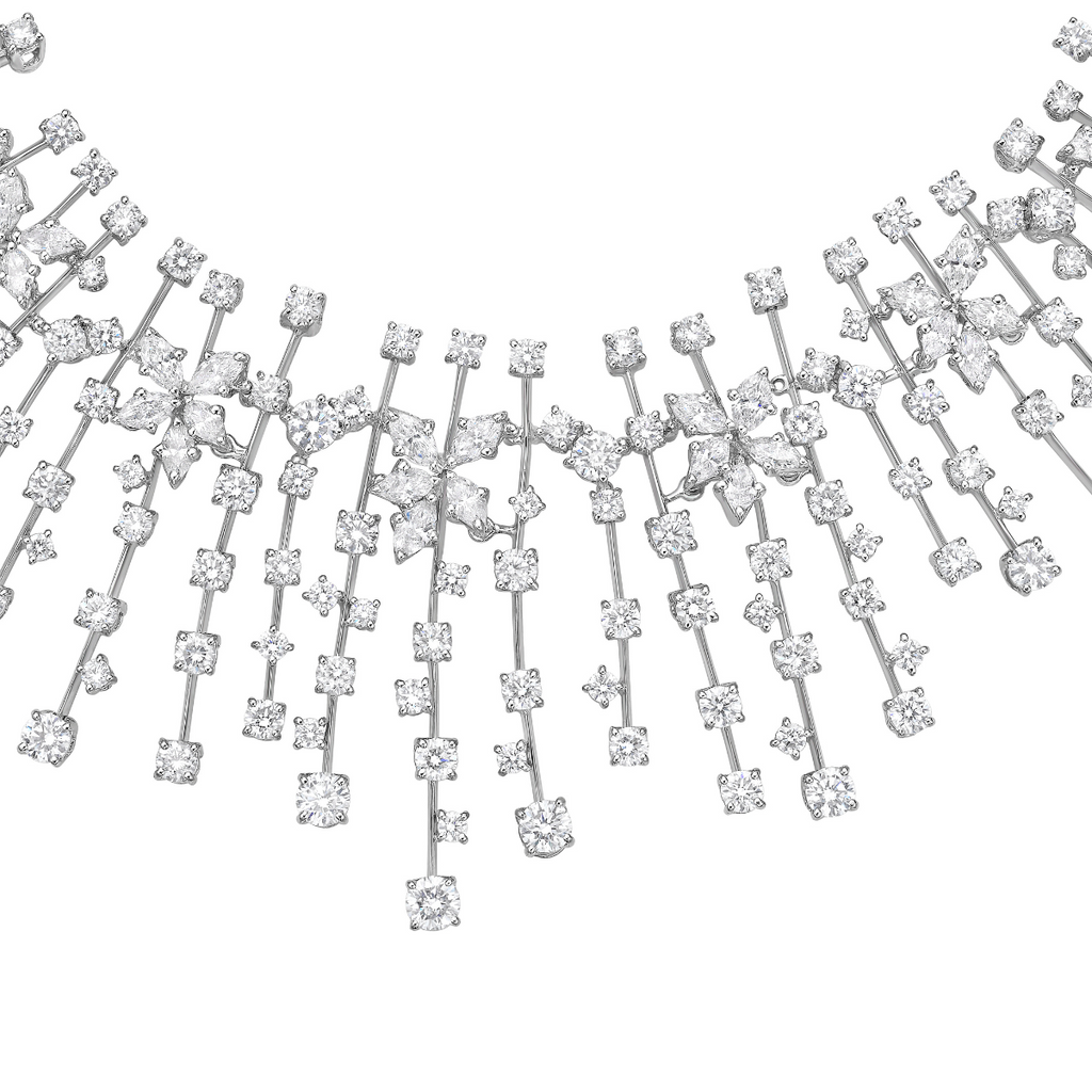 Diamond Flower Necklace