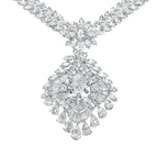 Pear Shaped Diamond Two-fer Necklace