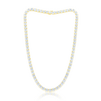 4 Prong Round Diamond Tennis Necklace
