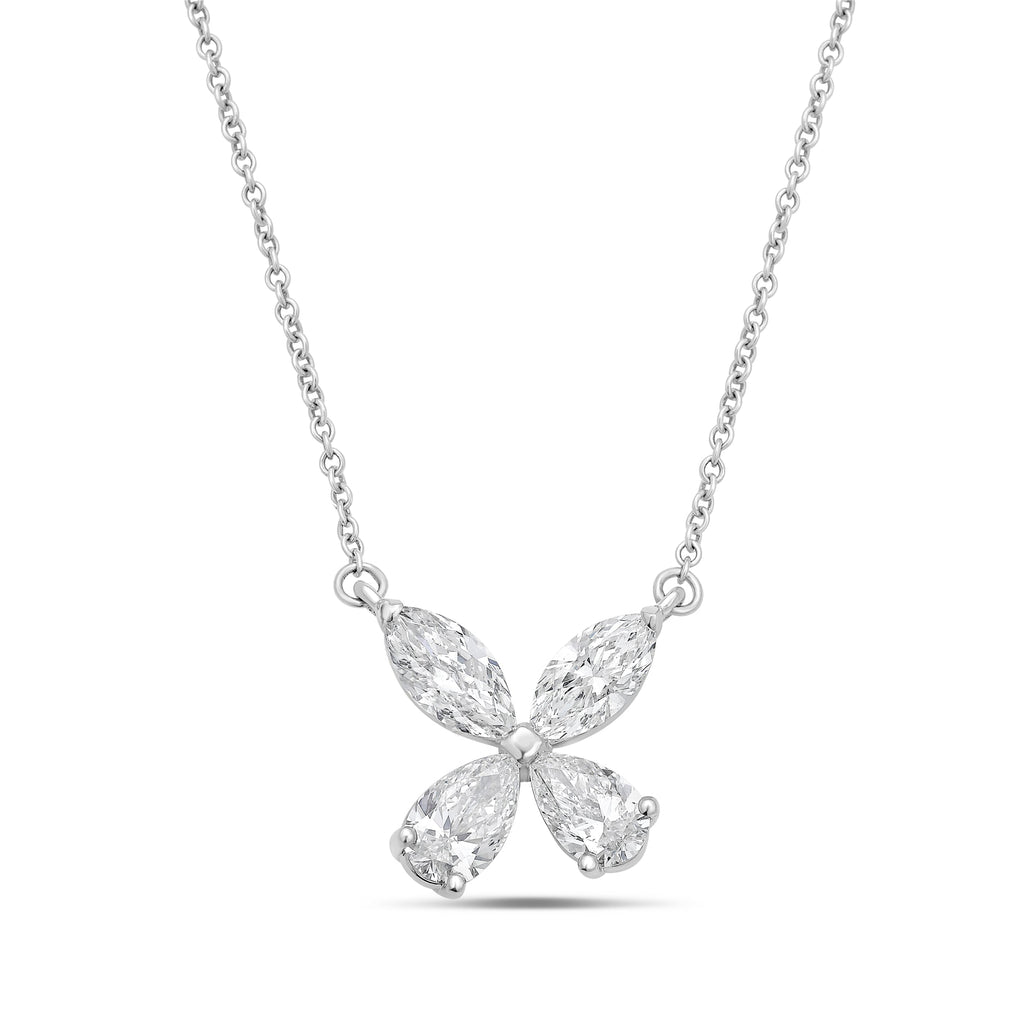 4.07cts Diamond Flower Pendant