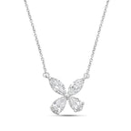 4.07cts Diamond Flower Pendant