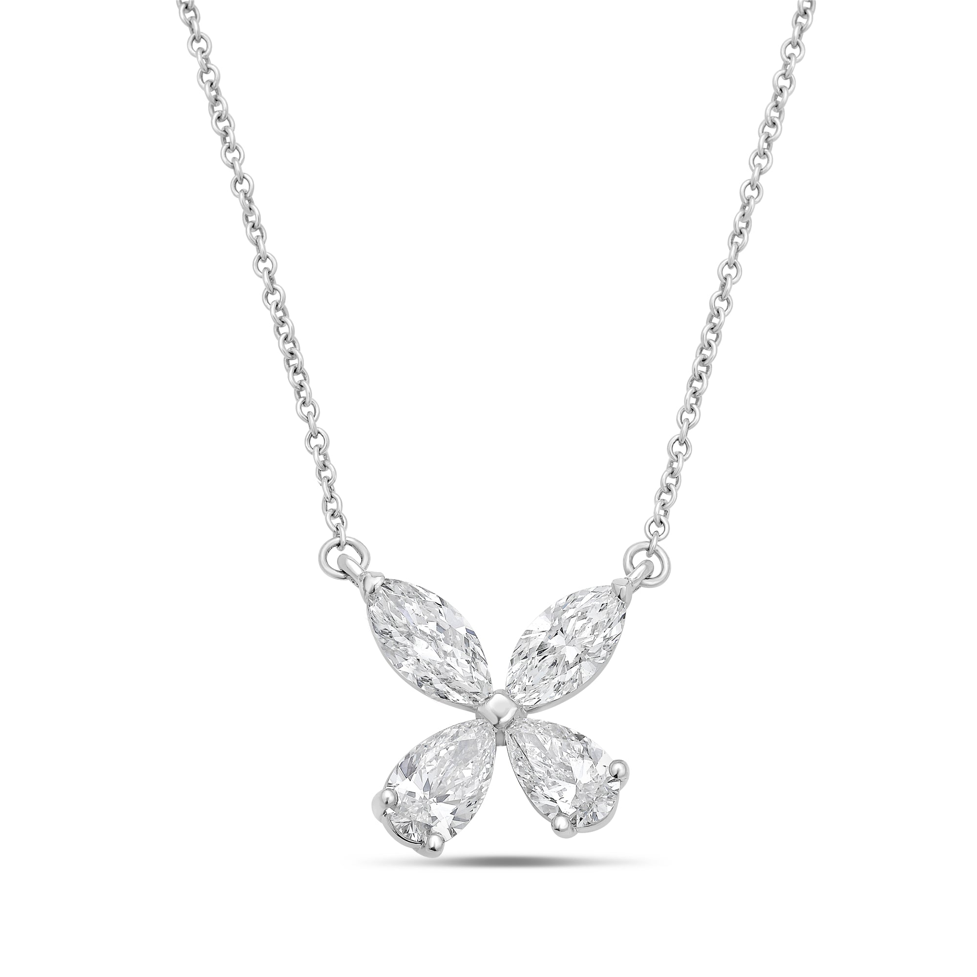 4.07cts Diamond Flower Pendant