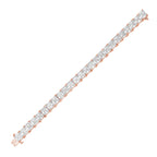 Lab Grown Asscher Cut Diamond Tennis Bracelet