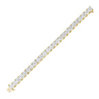 Lab Grown Asscher Cut Diamond Tennis Bracelet