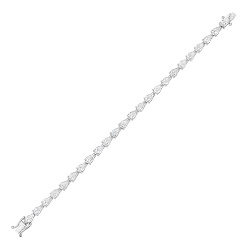 Lab Grown East-West Pear Diamond Bracelet