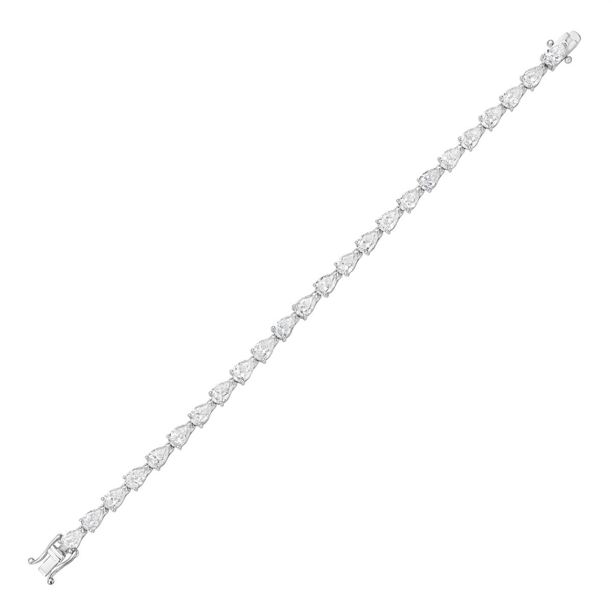 Lab Grown East-West Pear Diamond Bracelet