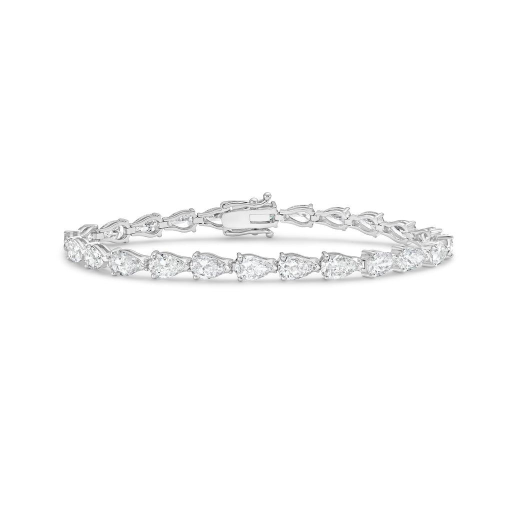 Lab Grown East-West Pear Diamond Bracelet