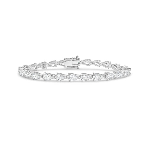 Lab Grown East-West Pear Diamond Bracelet