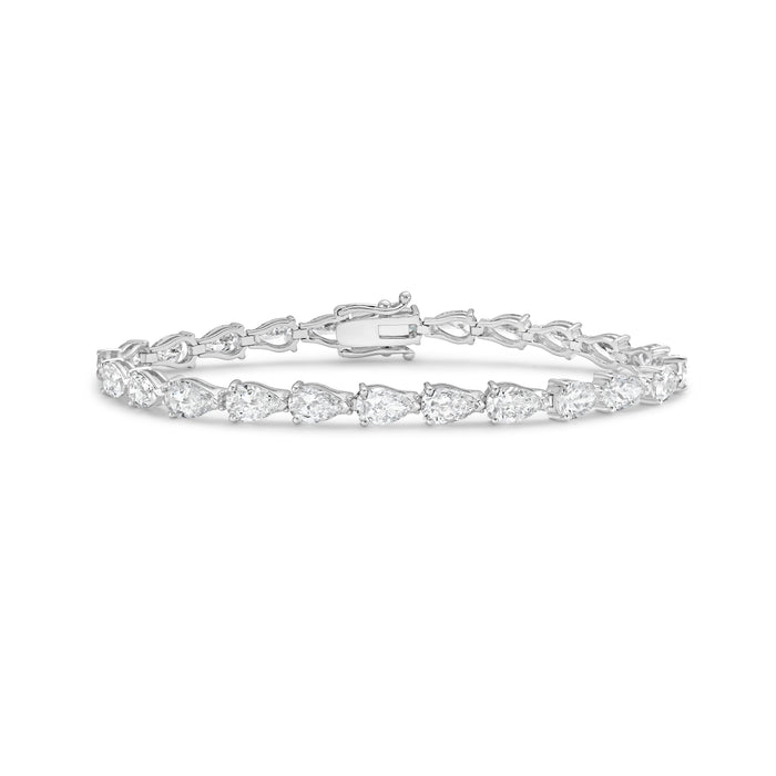 Lab Grown East-West Pear Diamond Bracelet
