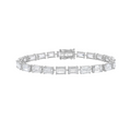 Lab Grown Emerald Cut Tennis Bracelet