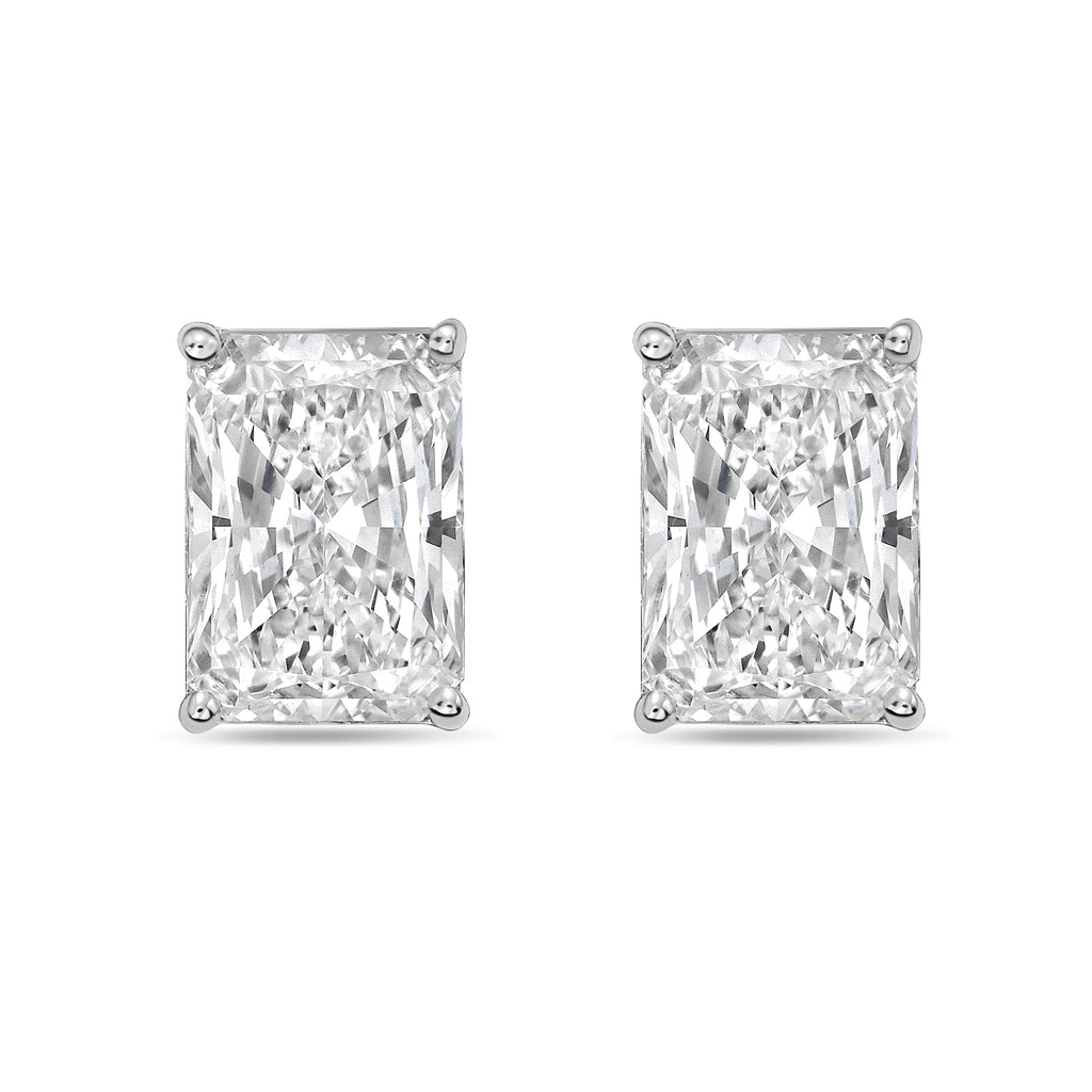 Lab Grown Radiant Cut Diamond Studs