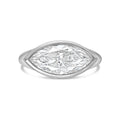 Lab-Grown Marquise Diamond Bezel Ring