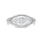Lab-Grown Marquise Diamond Bezel Ring