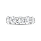 Lab-Grown Round Eternity Band With Micro Pavé Side