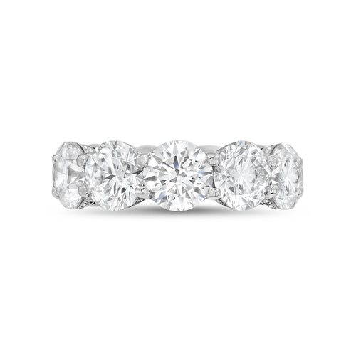 Lab-Grown Round Eternity Band With Micro Pavé Side