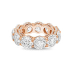 Lab-Grown Round Eternity Band With Micro Pavé Side