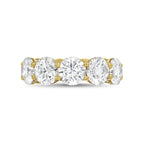 Lab-Grown Round Eternity Band With Micro Pavé Side