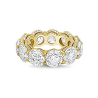 Lab-Grown Round Eternity Band With Micro Pavé Side