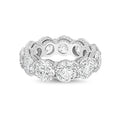 Lab-Grown Round Eternity Band With Micro Pavé Side