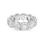 Lab-Grown Round Eternity Band With Micro Pavé Side